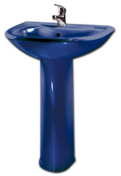 Оскольская керамика Раковина Престиж с пьедесталом (синяя)